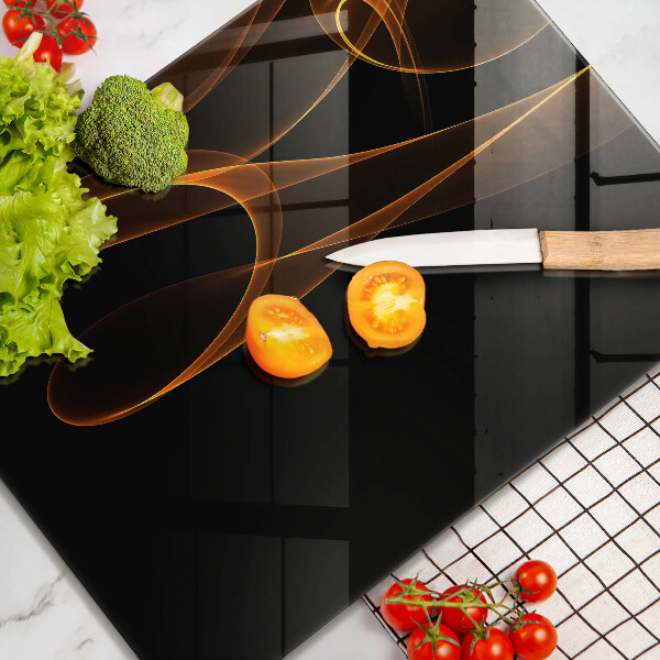 Kuchynská doska zo skla Abstraktné línie