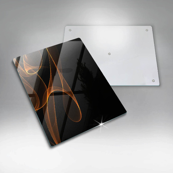 Kuchynská doska zo skla Abstraktné línie