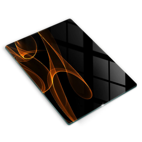 Kuchynská doska zo skla Abstraktné línie