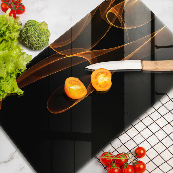 Kuchynská doska zo skla Abstraktné línie