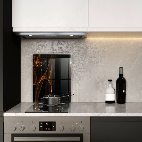 Kuchynská doska zo skla Abstraktné línie