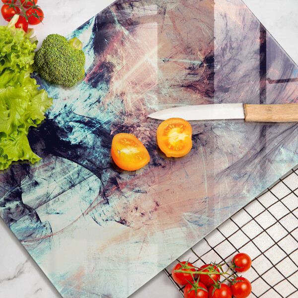 Kuchynská doska zo skla Maľovaná abstrakcia