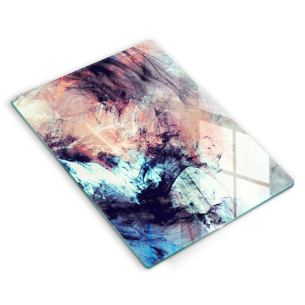 Kuchynská doska zo skla Maľovaná abstrakcia