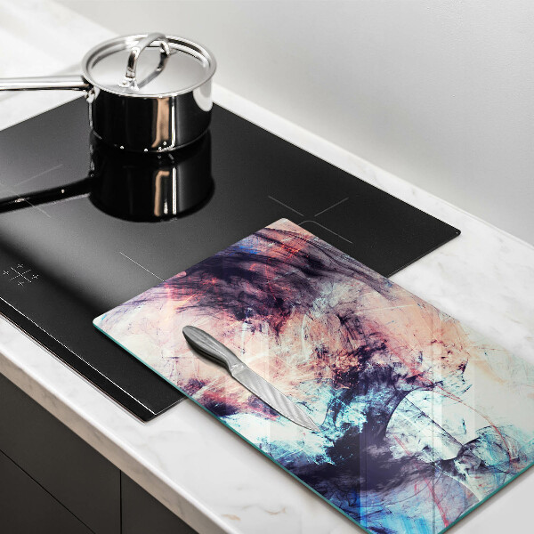 Kuchynská doska zo skla Maľovaná abstrakcia