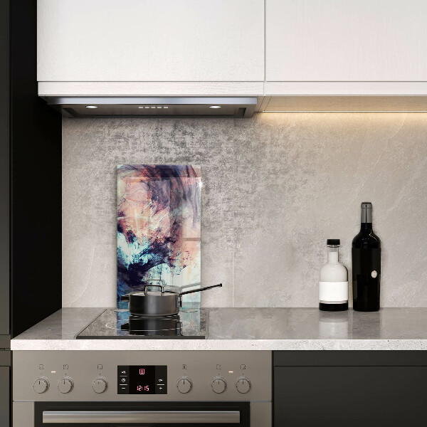 Kuchynská doska zo skla Maľovaná abstrakcia