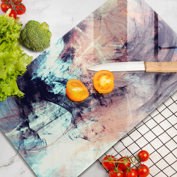 Kuchynská doska zo skla Maľovaná abstrakcia