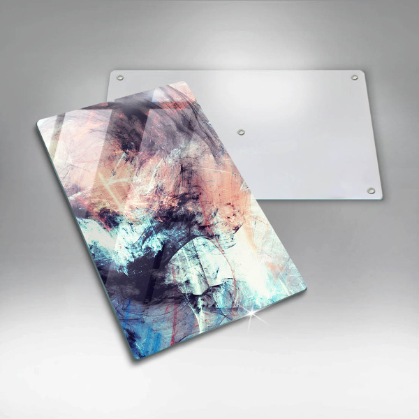 Kuchynská doska zo skla Maľovaná abstrakcia