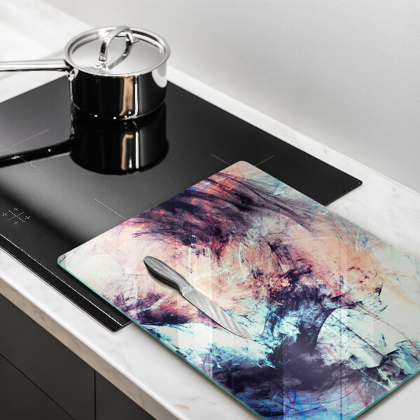 Kuchynská doska zo skla Maľovaná abstrakcia