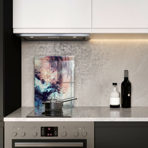 Kuchynská doska zo skla Maľovaná abstrakcia