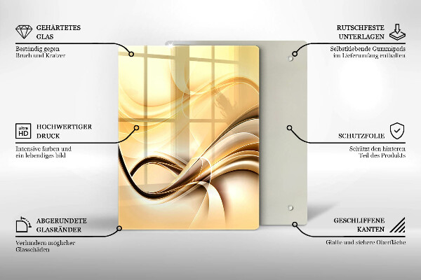 Kuchynská doska zo skla Bozk abstrakcia