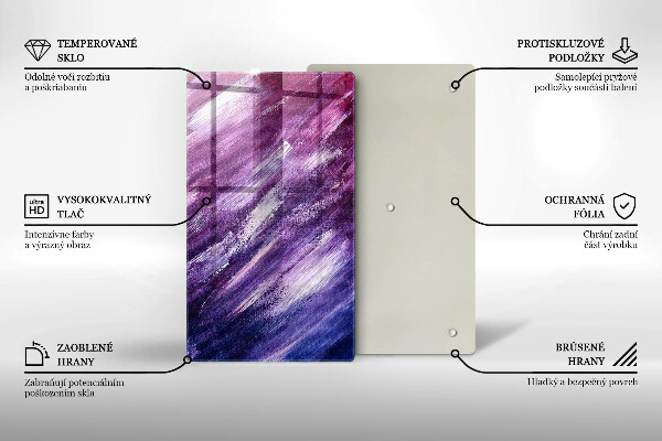 Kuchynská doska zo skla Maľovanie abstrakcie