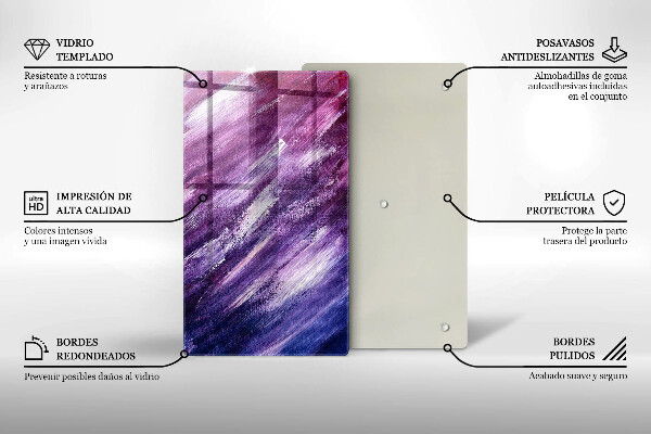 Kuchynská doska zo skla Maľovanie abstrakcie