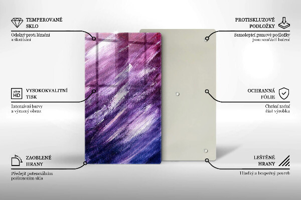 Kuchynská doska zo skla Maľovanie abstrakcie