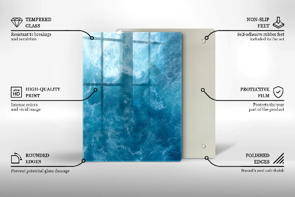 Kuchynská doska zo skla Maľovanie abstrakcie