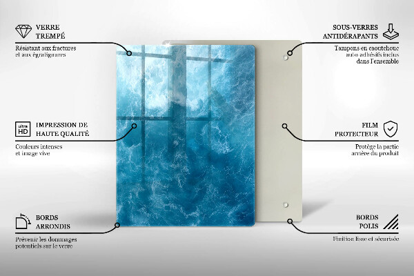 Kuchynská doska zo skla Maľovanie abstrakcie