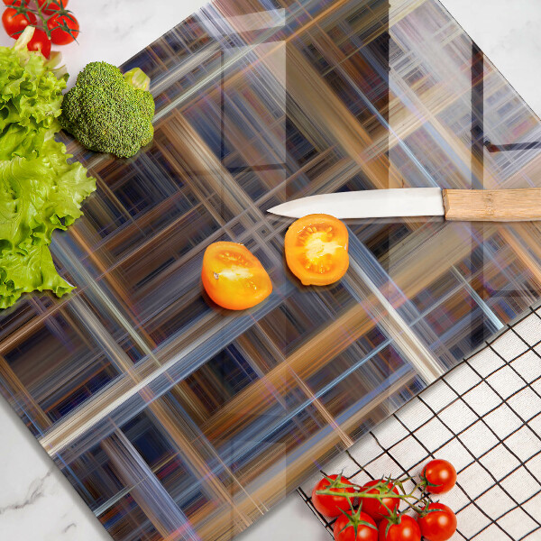 Kuchynská doska zo skla Abstraktné farebné čiary