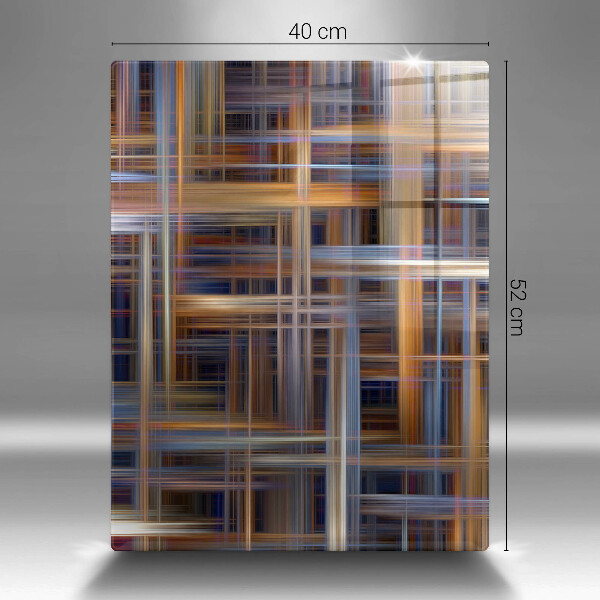 Kuchynská doska zo skla Abstraktné farebné čiary