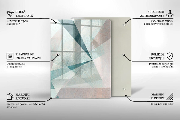 Kuchynská doska zo skla Abstraktné farebné čiary