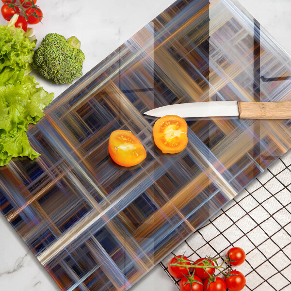 Kuchynská doska zo skla Abstraktné farebné čiary