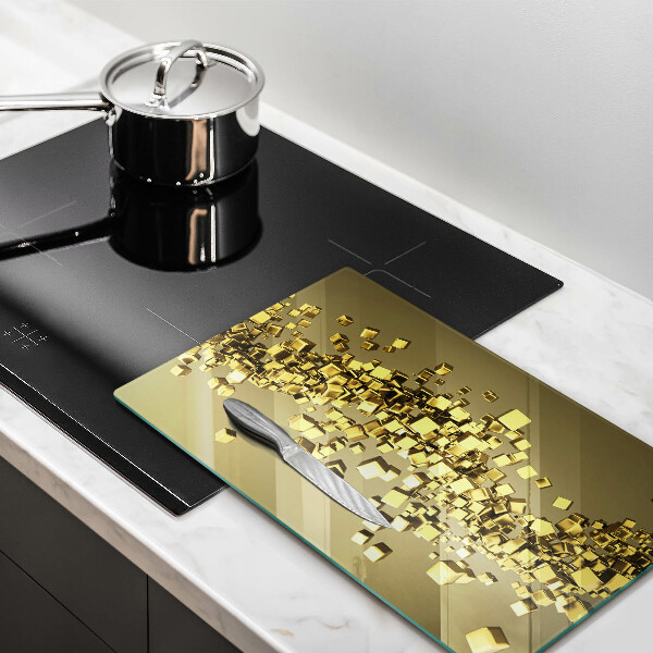 Kuchynská doska zo skla Abstraktná 3D geometria