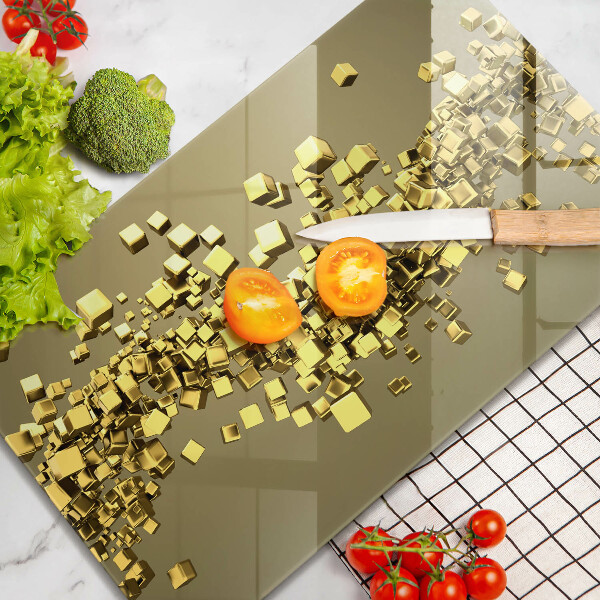 Kuchynská doska zo skla Abstraktná 3D geometria