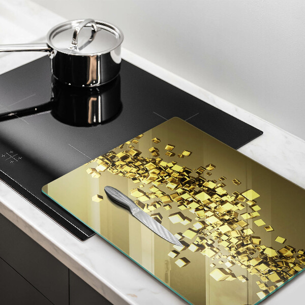 Kuchynská doska zo skla Abstraktná 3D geometria