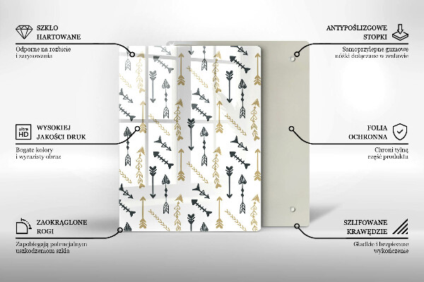 Kuchynská doska zo skla Farebné kruhy