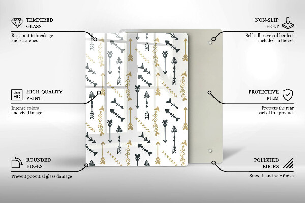 Kuchynská doska zo skla Farebné kruhy
