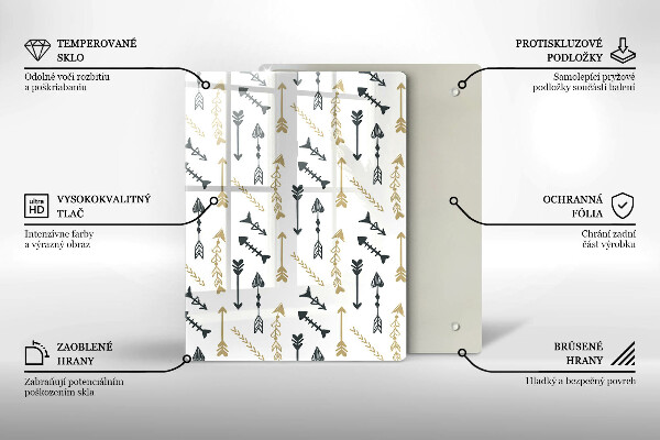 Kuchynská doska zo skla Farebné kruhy