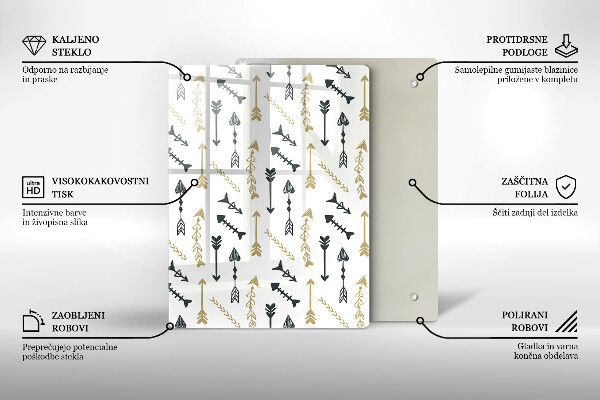 Kuchynská doska zo skla Farebné kruhy