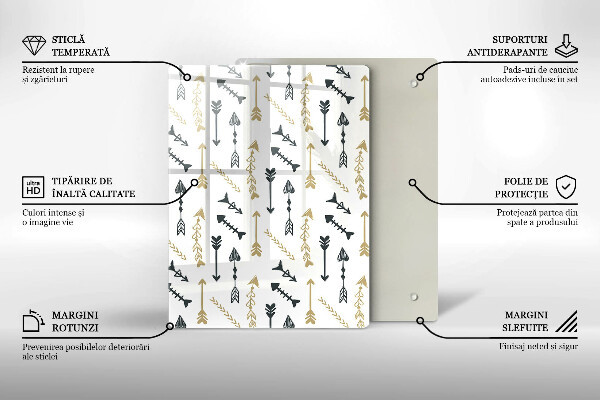 Kuchynská doska zo skla Farebné kruhy