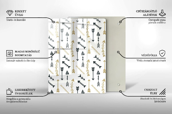 Kuchynská doska zo skla Farebné kruhy