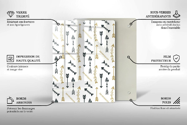 Kuchynská doska zo skla Farebné kruhy
