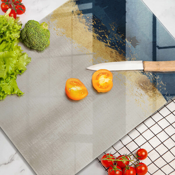 Kuchynská doska zo skla Zlatá abstrakcia