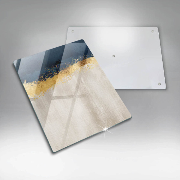 Kuchynská doska zo skla Zlatá abstrakcia