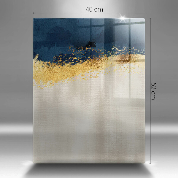 Kuchynská doska zo skla Zlatá abstrakcia