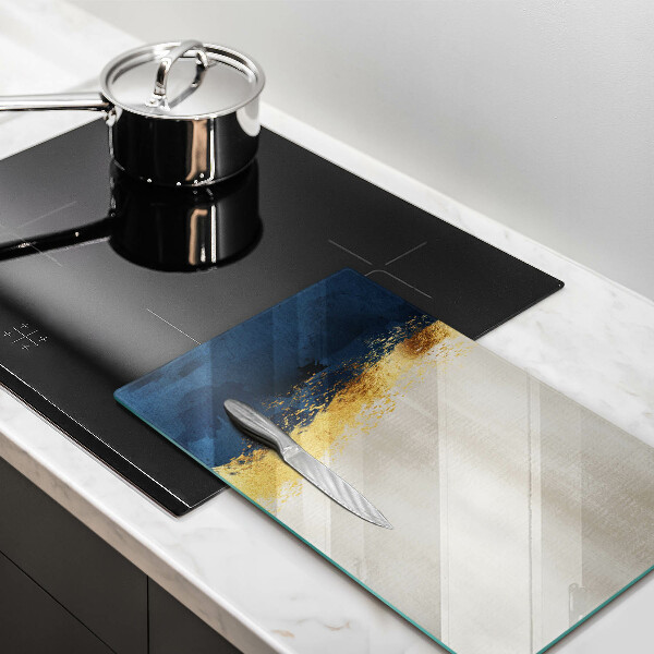Kuchynská doska zo skla Zlatá abstrakcia