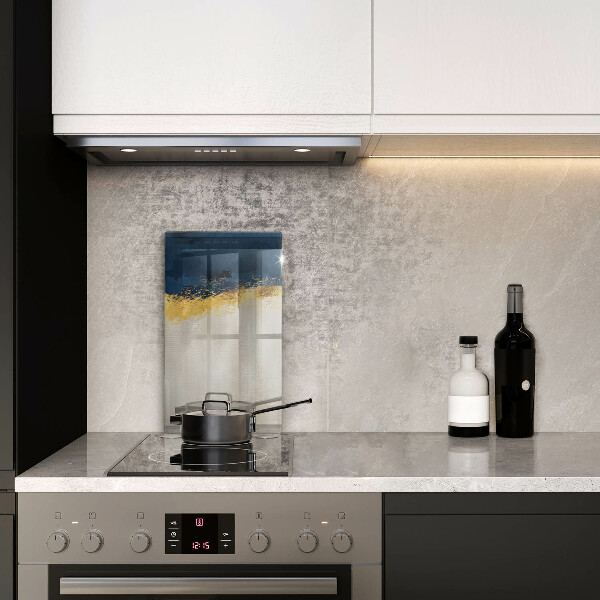 Kuchynská doska zo skla Zlatá abstrakcia