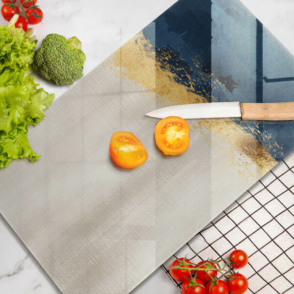 Kuchynská doska zo skla Zlatá abstrakcia