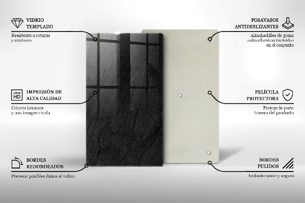 Kuchynská doska zo skla Textúra kameňa