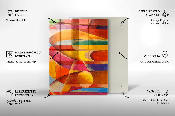 Kuchynská doska zo skla Textúra kameňa