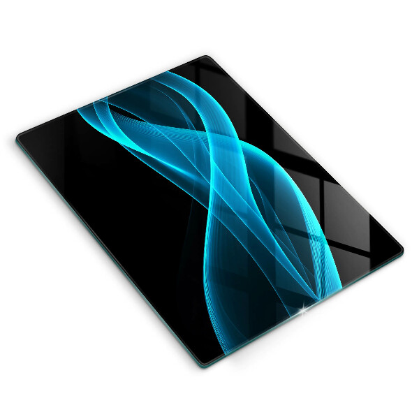 Kuchynská doska zo skla Modrá abstrakcia