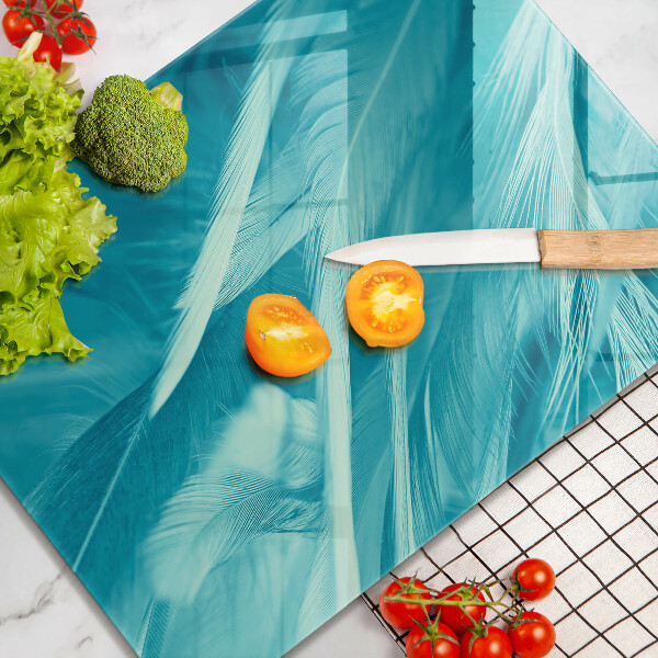 Kuchynská doska zo skla Jemné perie