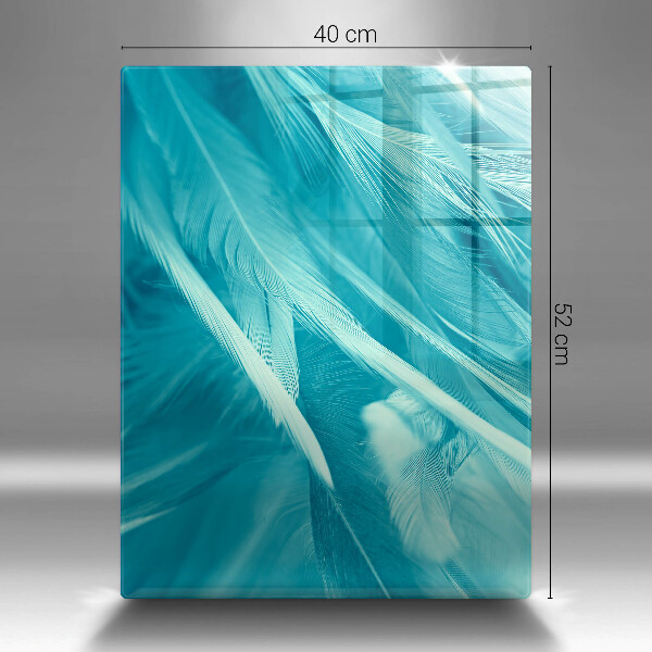 Kuchynská doska zo skla Jemné perie