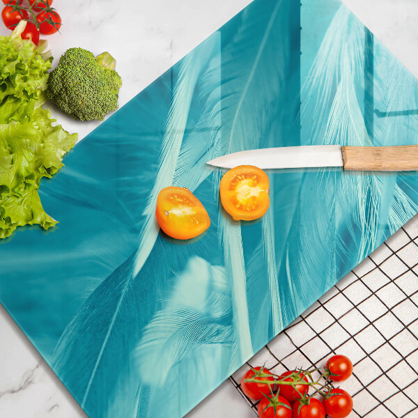 Kuchynská doska zo skla Jemné perie