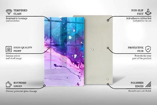 Kuchynská doska zo skla Abstrakce atramenty