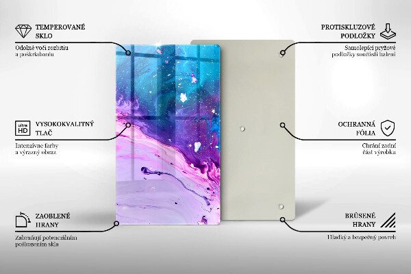 Kuchynská doska zo skla Abstrakce atramenty