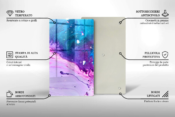 Kuchynská doska zo skla Abstrakce atramenty