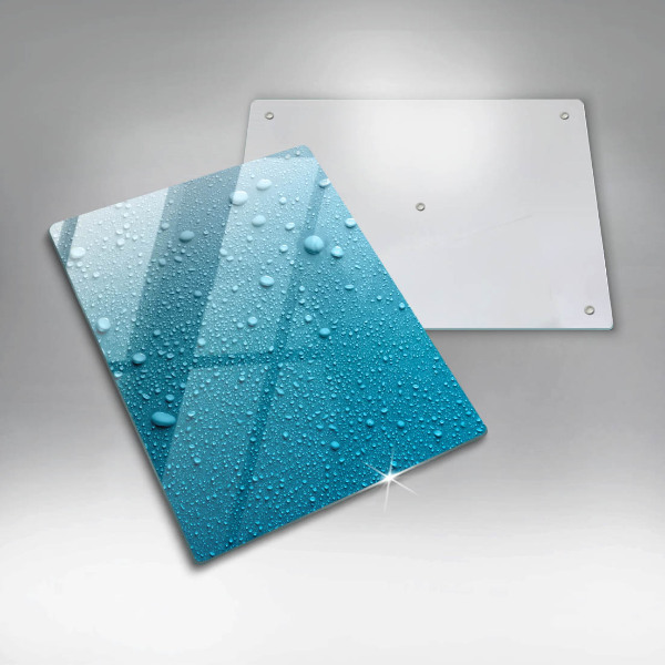 Kuchynská doska zo skla Kvapky vody