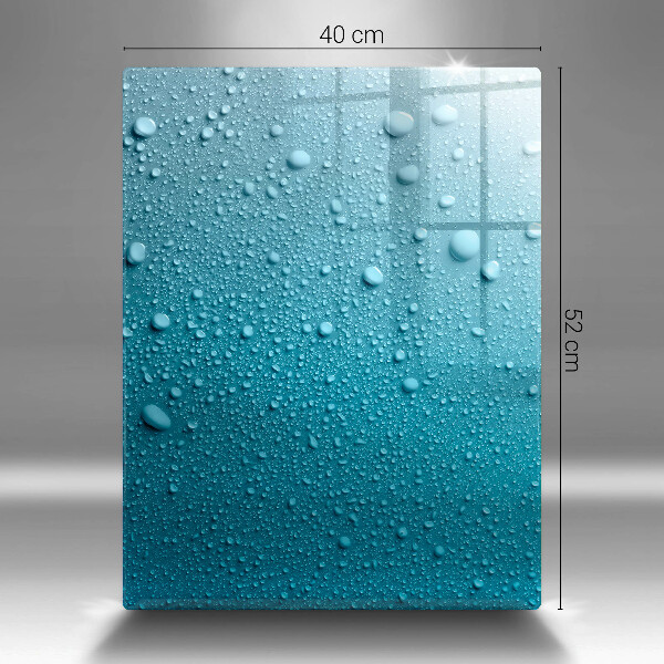 Kuchynská doska zo skla Kvapky vody